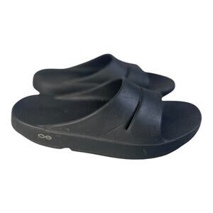 Oofos Ooahh Unisex Black Recovery Slide Sandals Men’s-7 Women’s-9